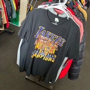 MENS NBA Fanatics Los Angeles Lakers Championship T Shirt Rare SZ L